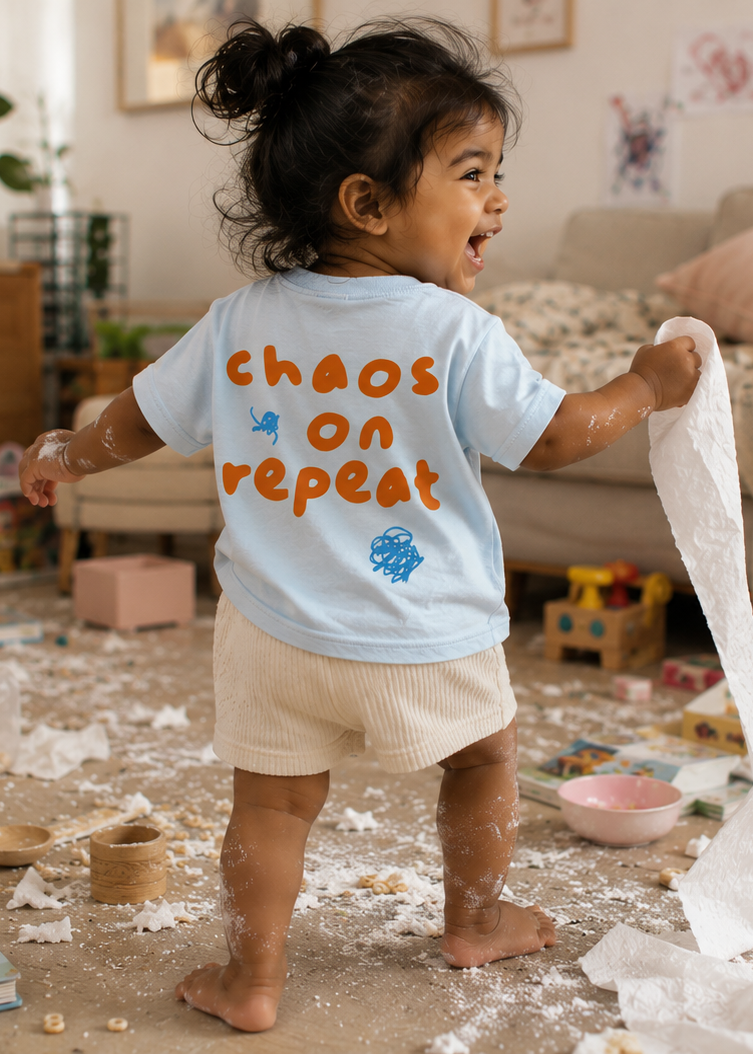 Little Wild One Graphic T-shirt (Blue)