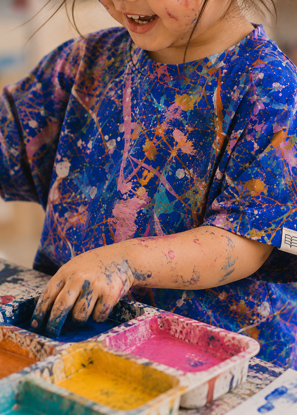Little Artist Toddler Co-ord Set – Paint Splatter (Blue)