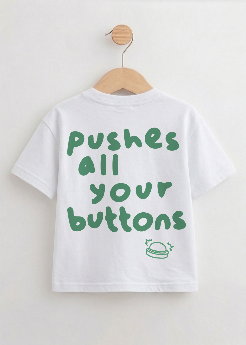 Little Button Pusher Graphic T-shirt