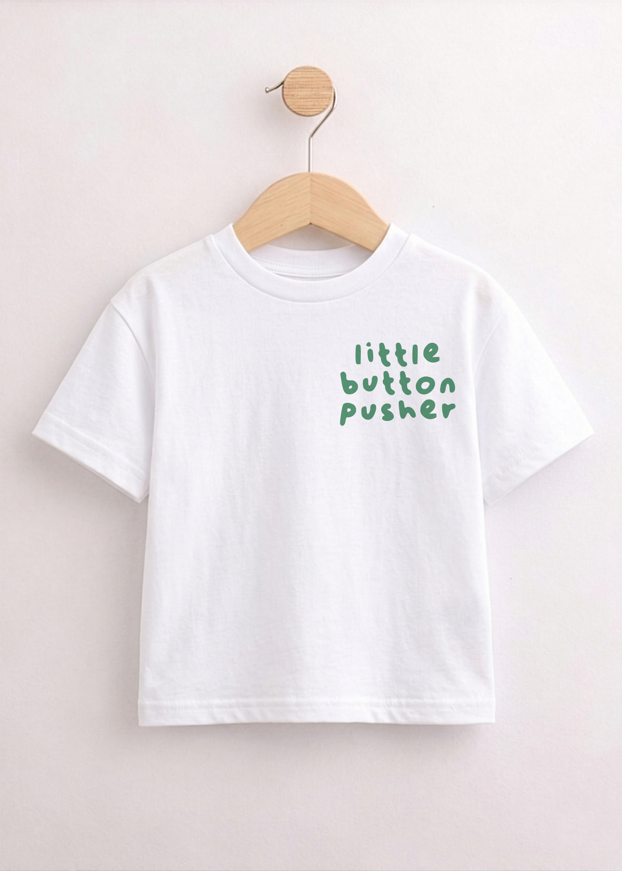 Little Button Pusher Graphic T-shirt